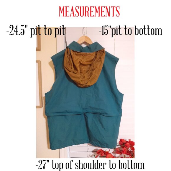 Vintage Eddie Bauer Hooded Fisherman's Vest  Large Vintage Casual Jacket Coastal - Picture 9 of 9